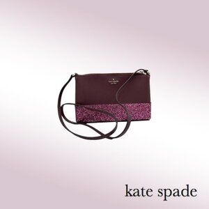 Kate Spade Greta Court Glitter Ramey Small Crossbody – Cherrywood
